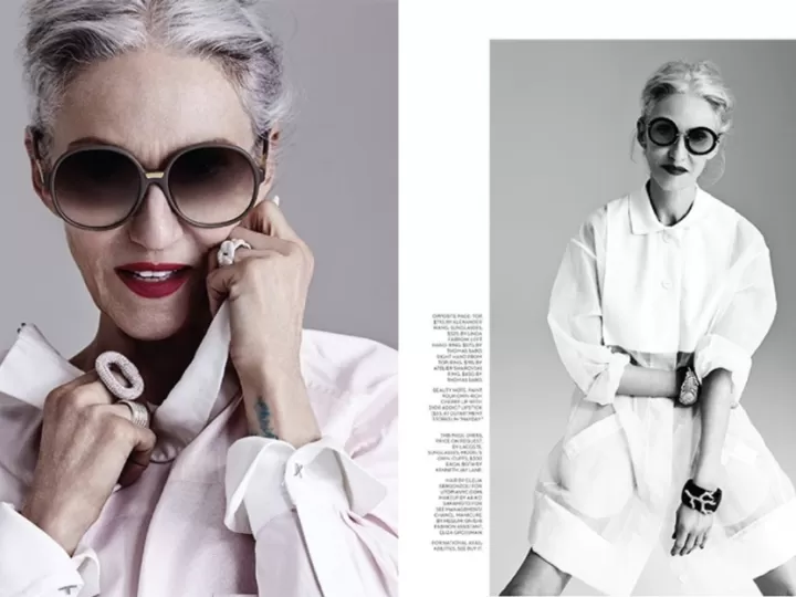 Modelo A Los 65 Años: Linda Rodin en Fashion Magazine